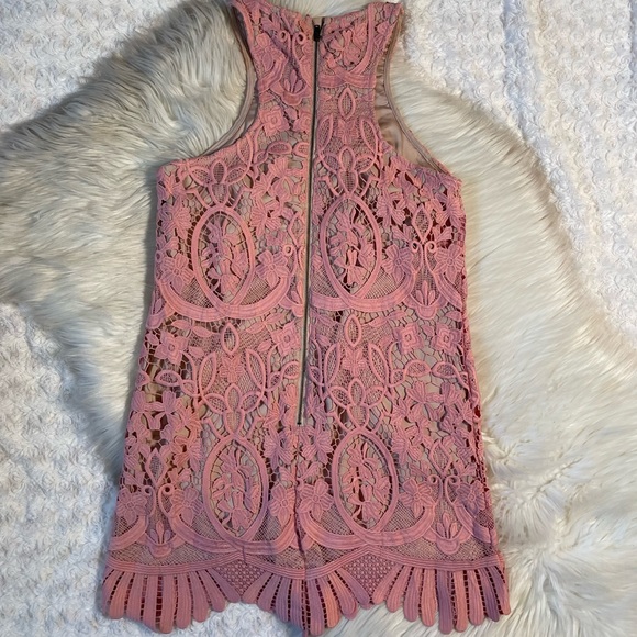 Lovers + Friends Caspian Pink Lace Dress - Picture 5 of 7